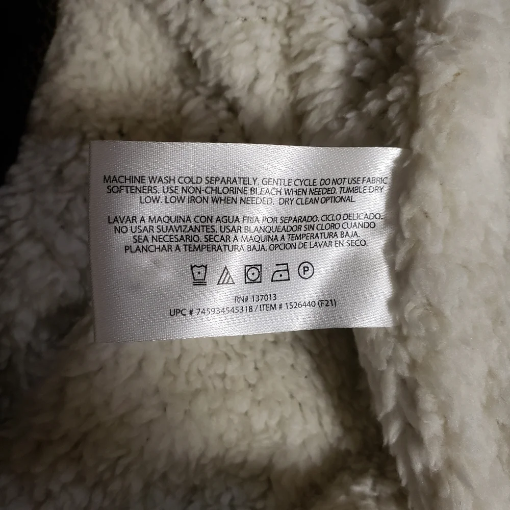 NWT Orvis Sherpa Lined Pullover Size S